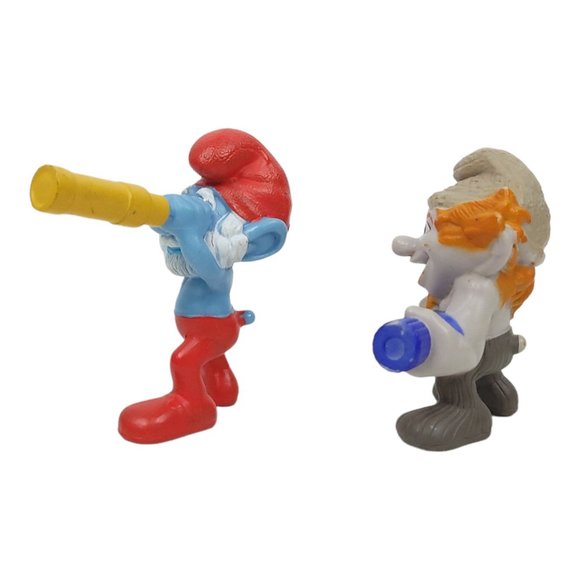 McDonalds Smurfs 2013 Hackus 2011 Papa Smurf PVC 3" Action Figures Happy Meal - Picture 4 of 12